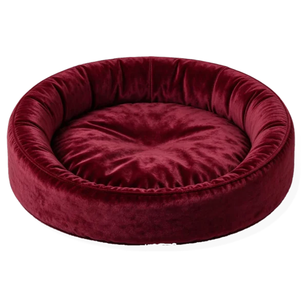 Velvet Bolster Bed
